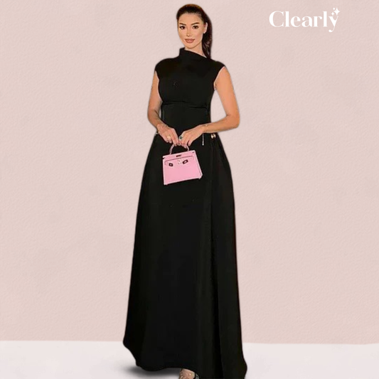 Gloria Paoletti™ Elegancka sukienka bez rękawów z nieregularnym dekoltem