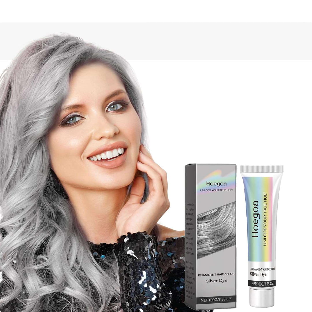 Biodye™ Srebrna farba do włosów 2 w 1 z ekstraktem z naturalnych esencji