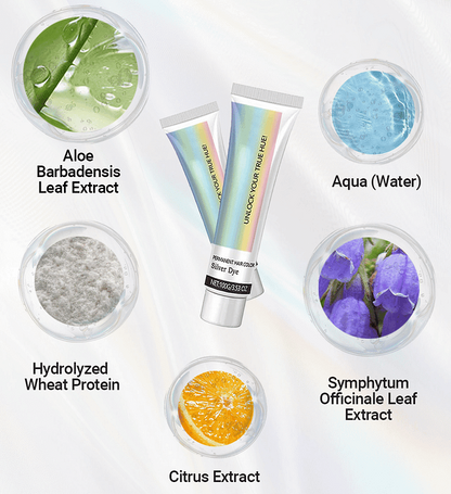 Biodye™ Srebrna farba do włosów 2 w 1 z ekstraktem z naturalnych esencji