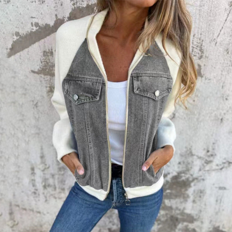 Elide Irene™ Stylowa kurtka jeansowa
