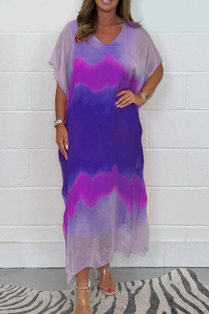 Sukienka Foca Morganti™ Maxi z efektem dip dye