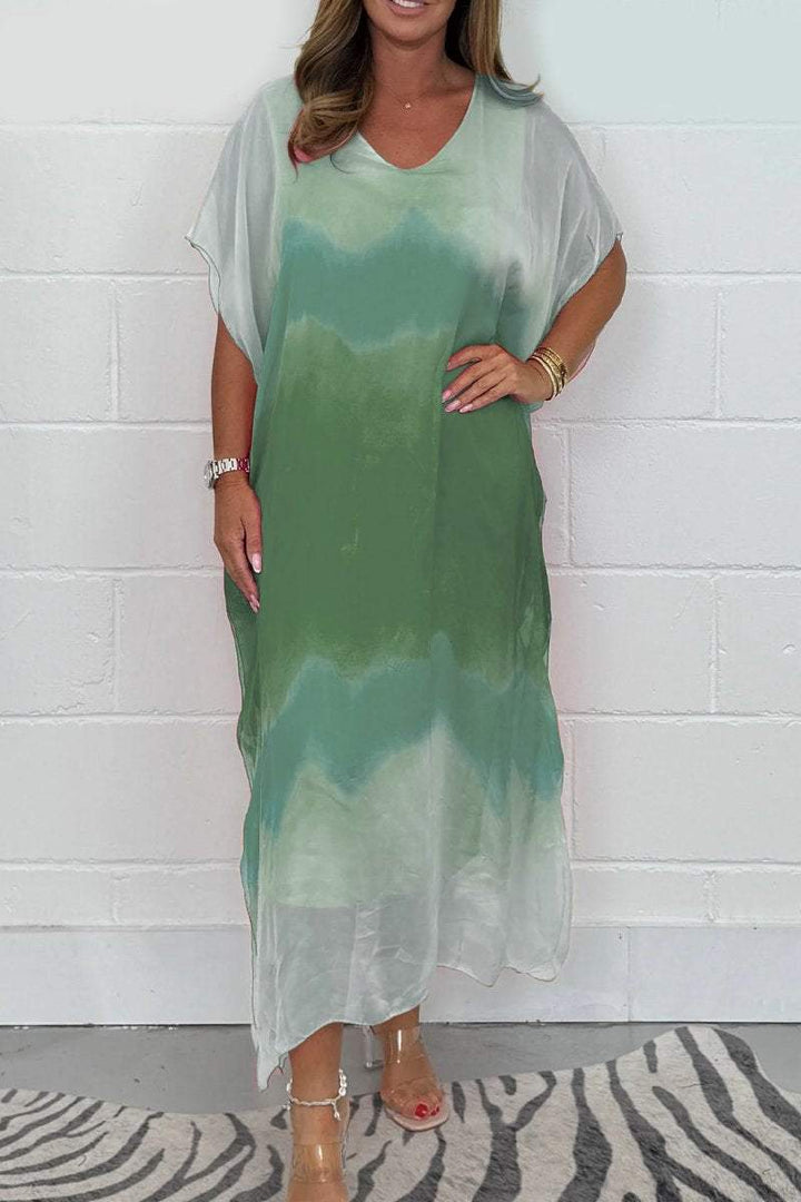 Sukienka Foca Morganti™ Maxi z efektem dip dye