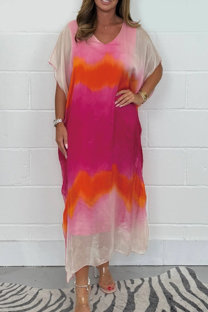 Sukienka Foca Morganti™ Maxi z efektem dip dye