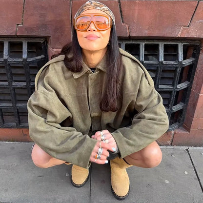 Kurtka zamszowa Galatea Martone™ Oversized