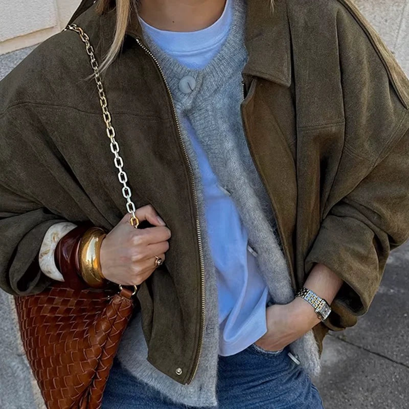 Kurtka zamszowa Galatea Martone™ Oversized
