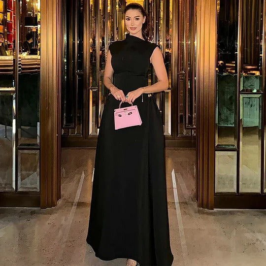 Gloria Paoletti™ Elegancka sukienka bez rękawów z nieregularnym dekoltem