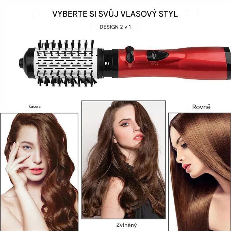 Hair Glam™️ 3 w 1 szczotka obrotowa, stylizator i suszarka do włosów
