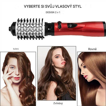 Hair Glam™️ 3 w 1 szczotka obrotowa, stylizator i suszarka do włosów