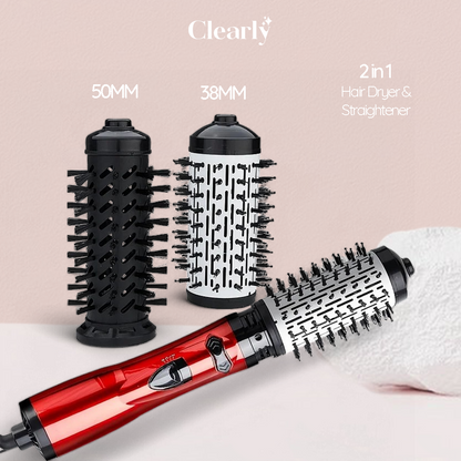Hair Glam™️ 3 w 1 szczotka obrotowa, stylizator i suszarka do włosów