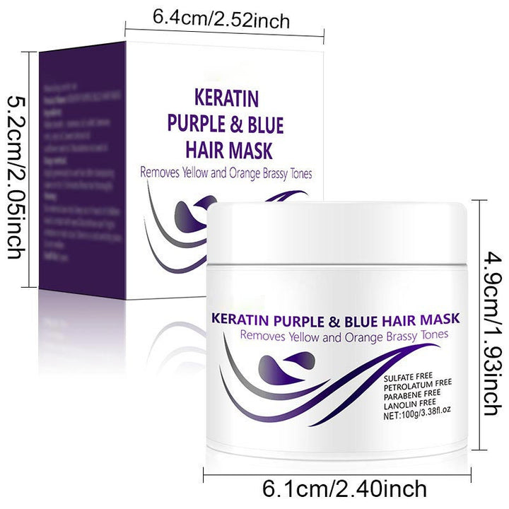 KeraGlow™ Keratinowa maska do włosów fioletowych