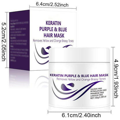KeraGlow™ Keratinowa maska do włosów fioletowych