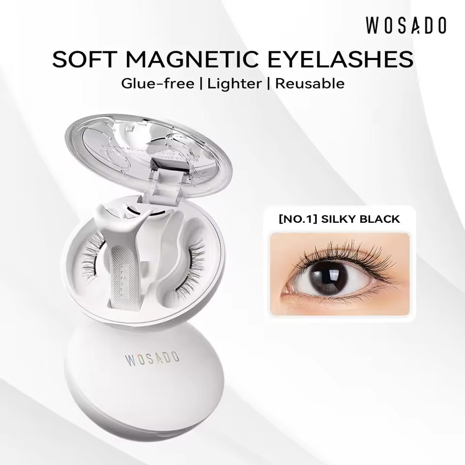 Rzęsy magnetyczne MagniFit™ w praktycznym opakowaniu, wielokrotnego użytku
