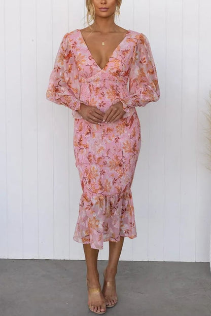 Marita Tardio™ Elegancka sukienka w kwiaty