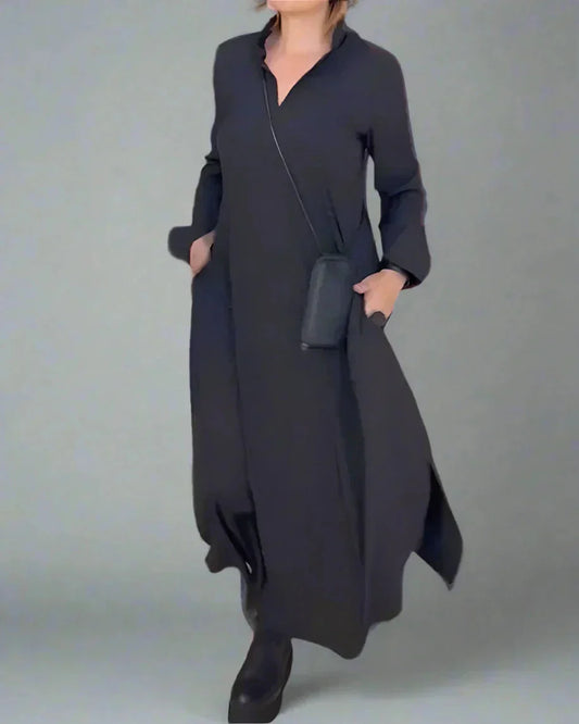 Mirta Saccoccio™ Elegancka długa sukienka