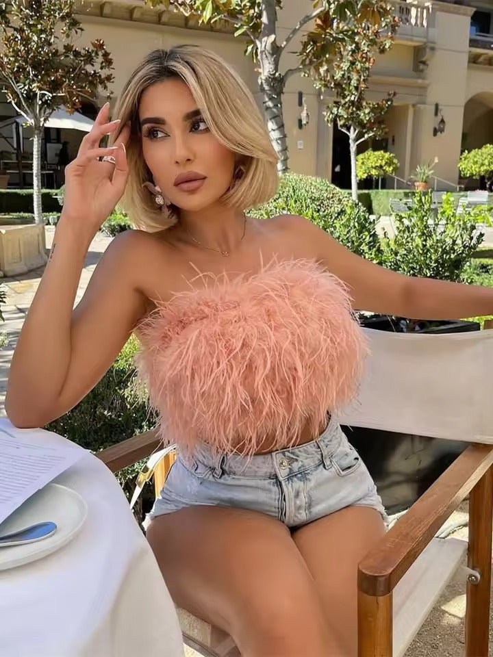 Olga Tella™ Modny puszysty top