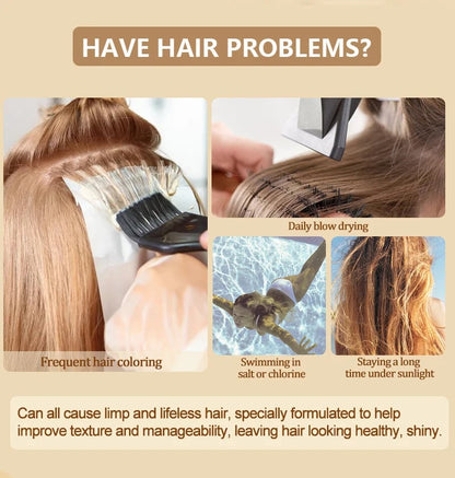 Maska do włosów PURE™ Keratin | Lśniące i zdrowe włosy w kilka sekund! (1+1 GRATIS)