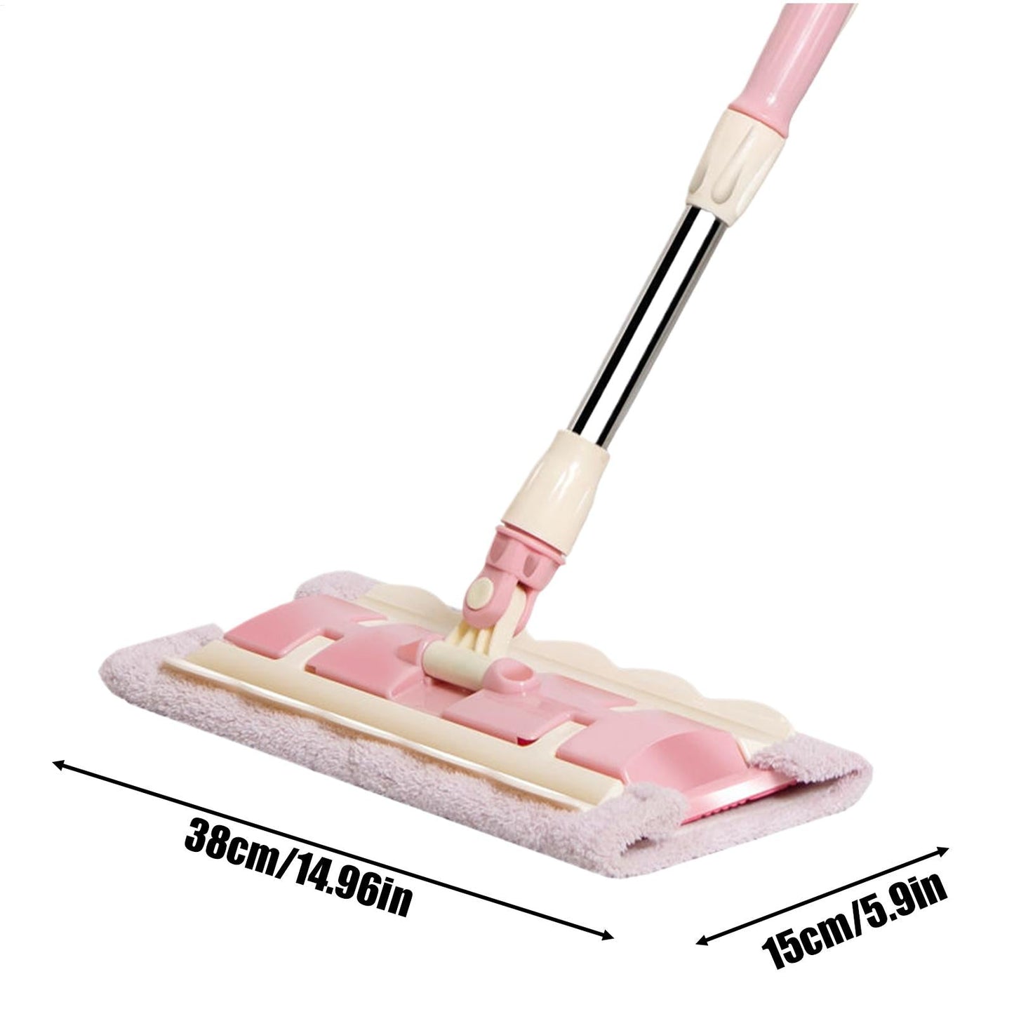Mop płaski SmartWipe™ z wielorazowymi, zmywalnymi chusteczkami