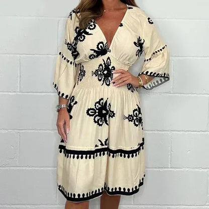 Sukienka damska boho w kwiaty Ulfa Carboni™