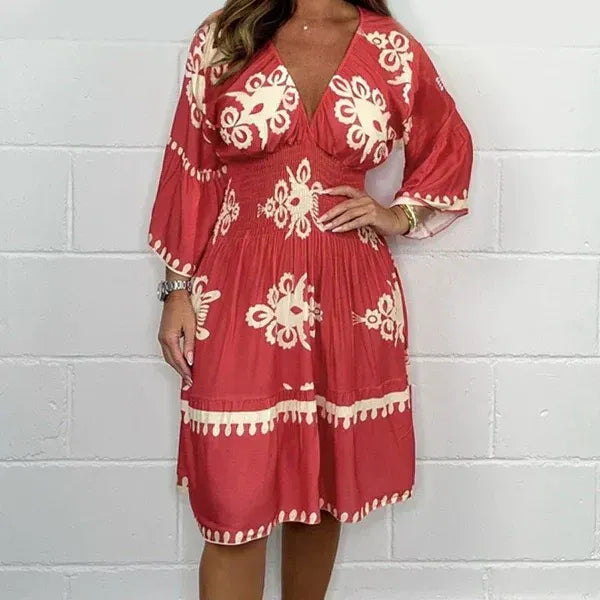 Sukienka damska boho w kwiaty Ulfa Carboni™