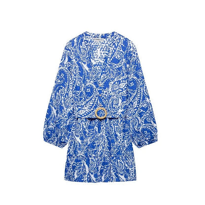 Sukienka mini boho Venera Nesci™ z paskiem